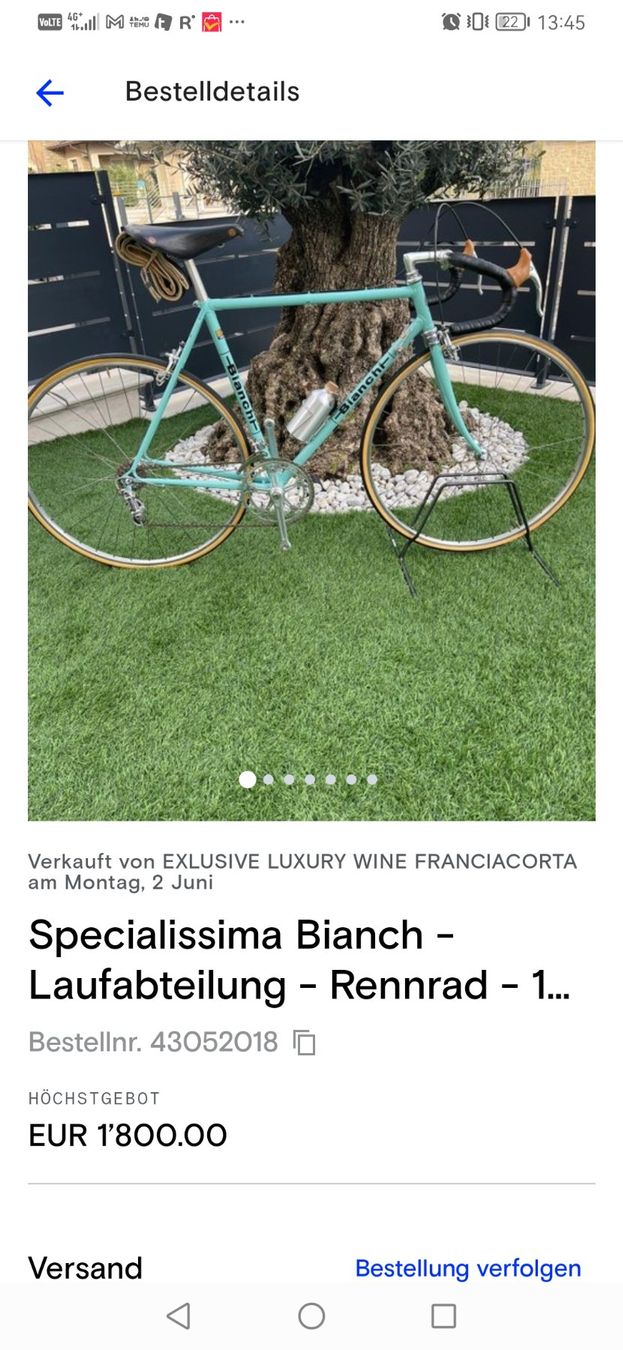 Biciclette: Seltenes Bianchi Rennvelo – Usato da Schwerzenbach venduto da rao_m26t 6