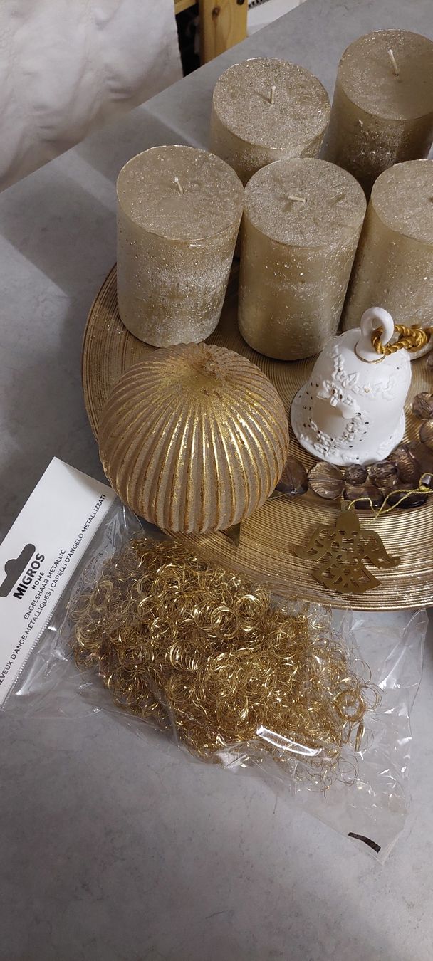 Tutte le decorazioni: Weihnachts Deko in Gold – Nuovo (secondo la descrizione) da Muri AG venduto da nindo1 5