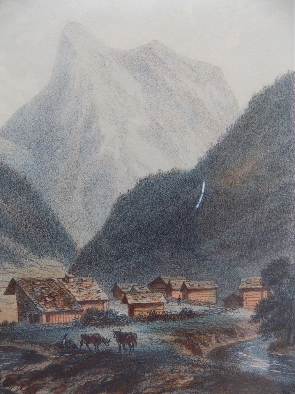 Incisioni: Vue de la Gemmi Kandersteg – Usato da Risch venduto da Rischli15 6
