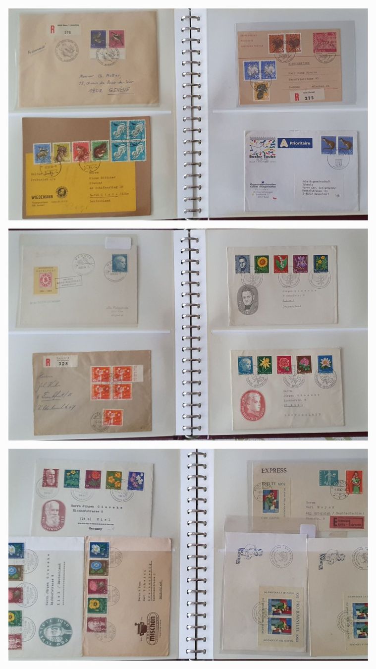Alle Briefmarken: Album mit Briefen - 130 alte PJ + PP – Gebraucht aus Kreuzlingen von Rschweiz1 5