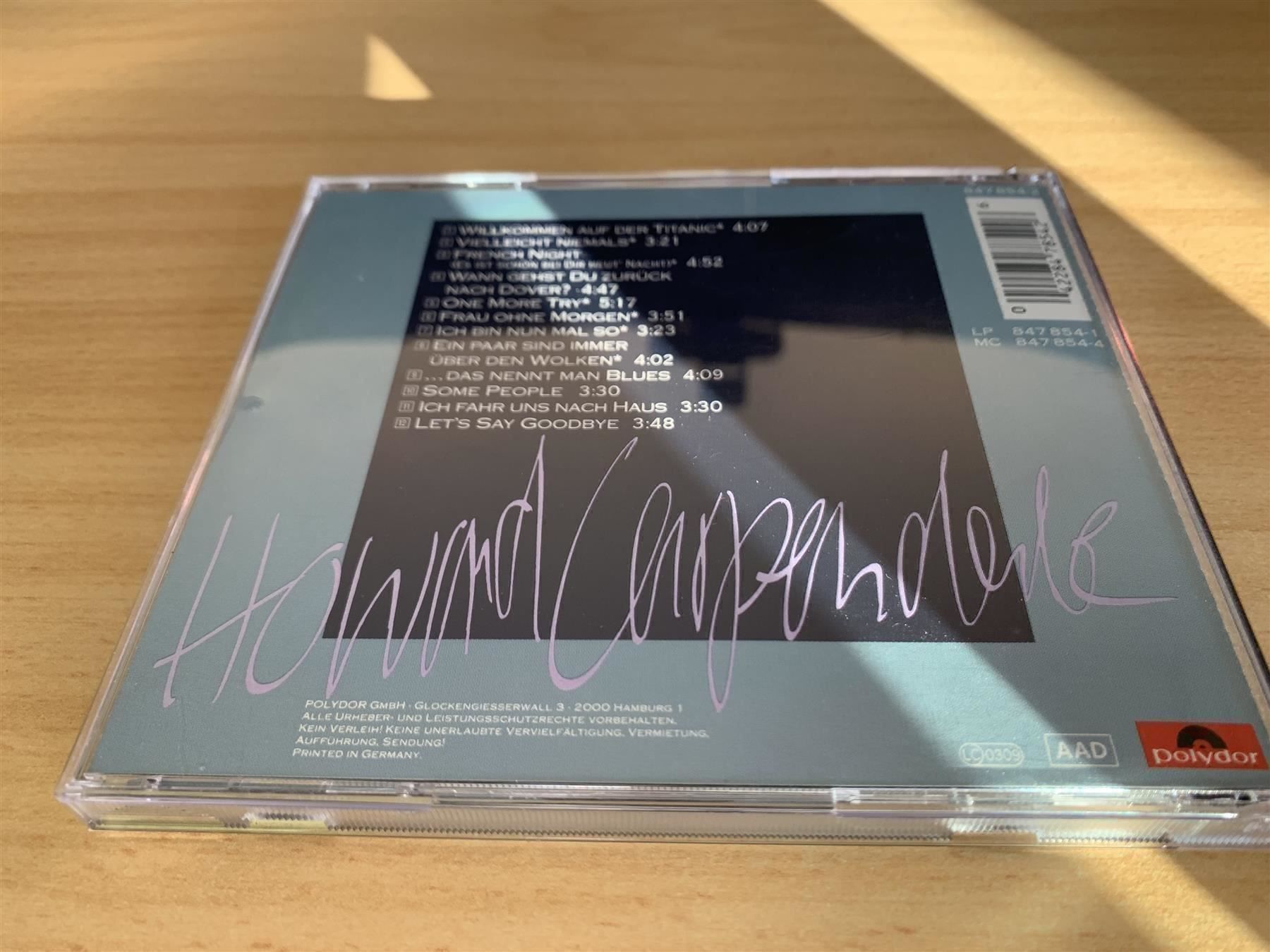 CD: Howard Carpendale – Ganz Nah – Usato da Rikon im Tösstal venduto da Alpenmutz 1