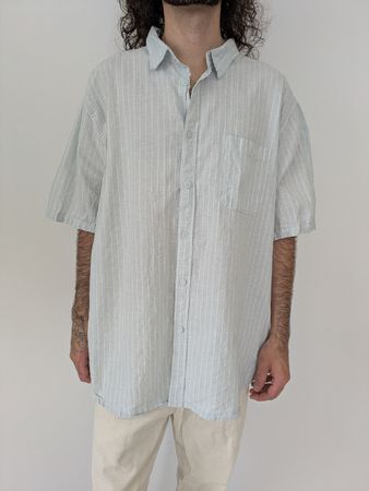 Herren Hemd kurzarm Dunnes Stores Grösse 3XL Cotton/ Linen