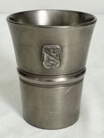 Zinnbecher mit  Wappen