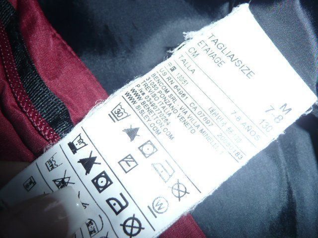 Benetton Giacche & Cappotti: Jacke Benetton bordeau rot Gr 7 -8 J – Usato da Zug venduto da falama 5