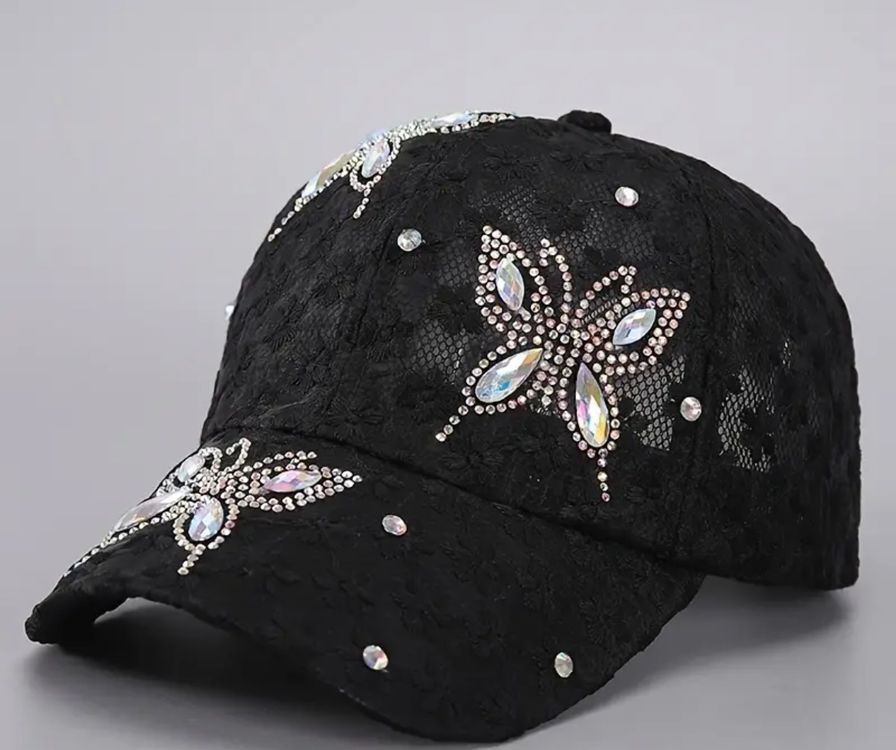 1 Stück Unisex-Baseballkappe, Komplett Mit Strass  Produktbild-Vorschau 2