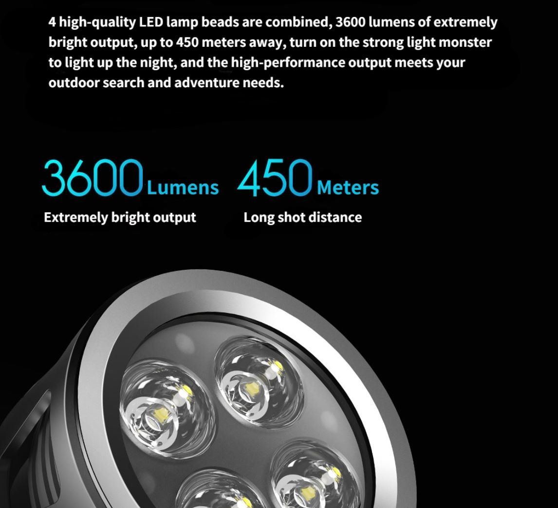 Lampade: Nextool Thunder 3600 Lumen Searchlight – Nuovo e nell'imballaggio originale da Arbon venduto da Helmuth 1