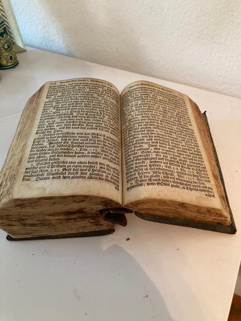 Libri: Altes Buch mit biblischen Texten – Usato da Buttikon SZ venduto da FlohmarktParadies 8