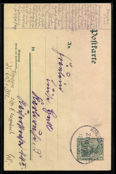 Cartes postales: Handgemalt sign. E. Langenbach: Tiengen, – D'occasion à Berlin par bartko-reher 1
