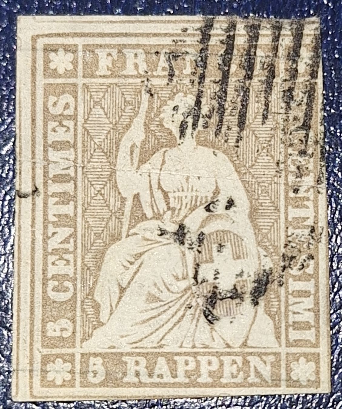 Tutti i francobolli: Strubel 22F mit Doppelter Seidenfaden Kat. 1600.- – Usato da Balgach venduto da SIMEON27