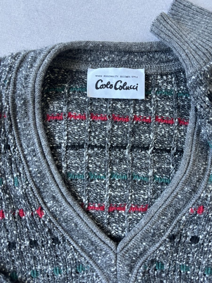 Carlo Colucci Maglioni & Felpe: Carlo Colucci Strickpullover Grau Vintage Top Zustand! – Nuovo (secondo la descrizione) da Bern venduto da asj_mh2m 2