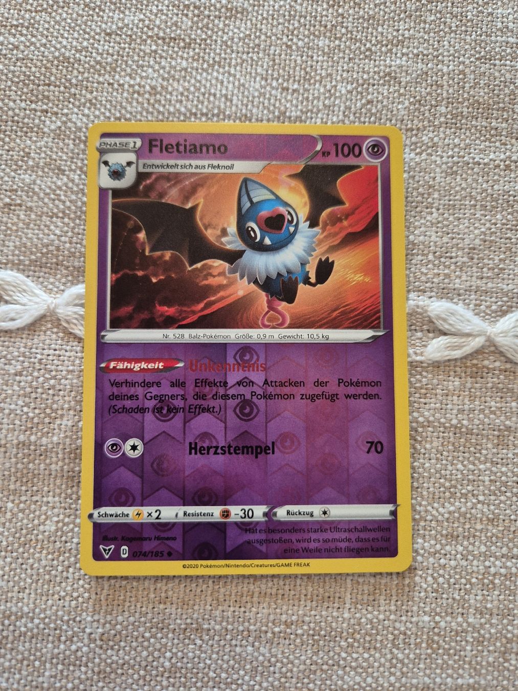 Pokémon Carte collezionabili: Fletiamo Reverse Pokemon Vivid Voltage 074/185 DE – Nuovo (secondo la descrizione) da Altdorf UR venduto da Josi5588 2
