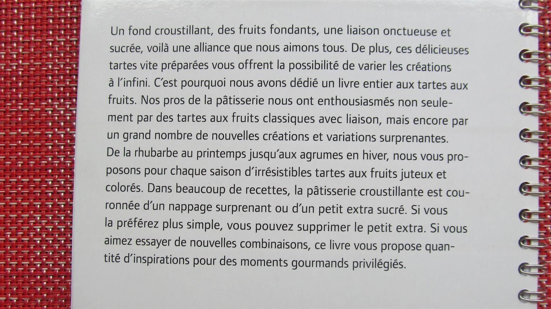 Libri: Buch Tartes sucrees & fruitees – Nuovo (secondo la descrizione) da Zürich venduto da Gabced 9
