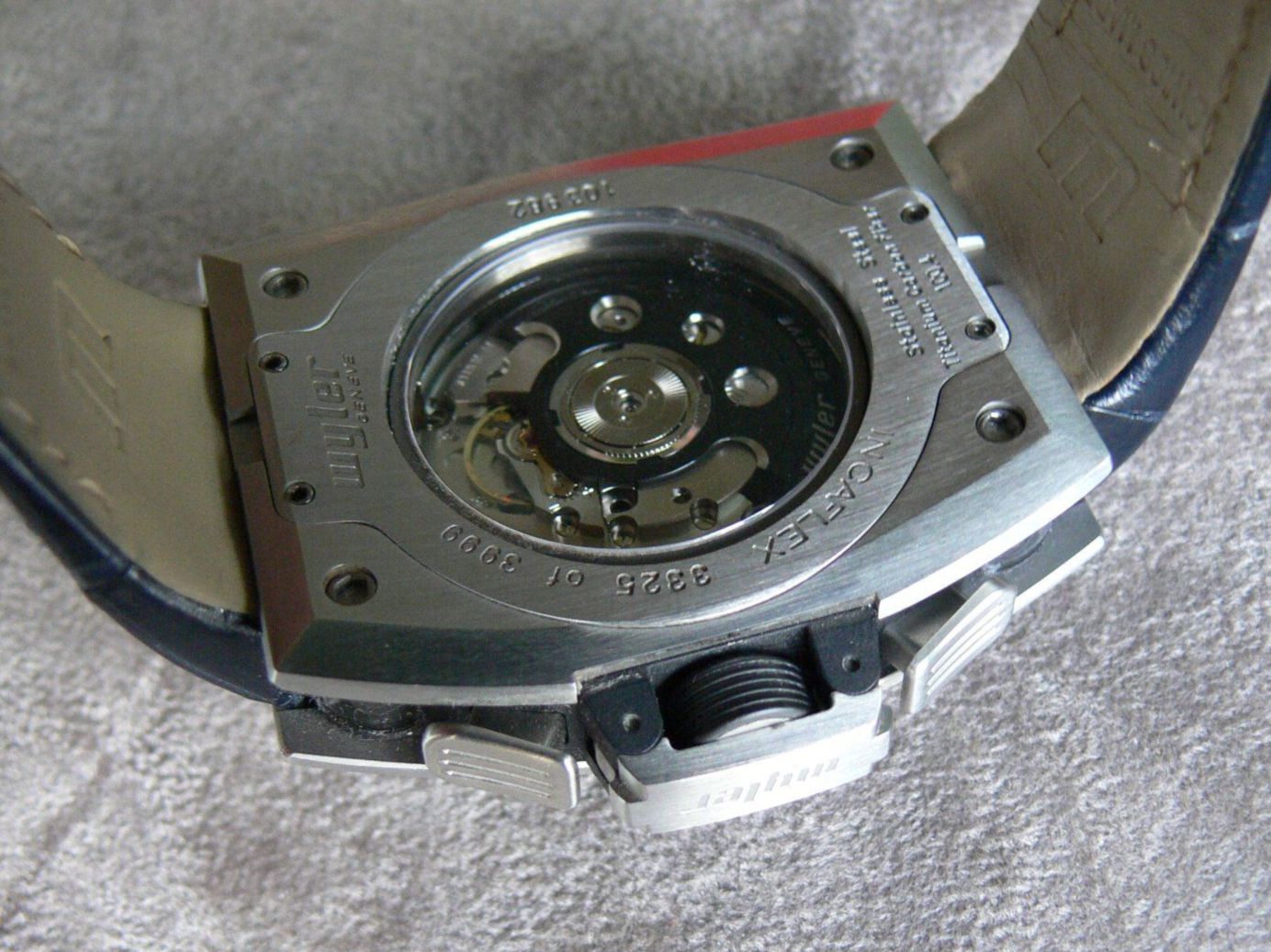 Wyler Orologi: Wyler Code R Automatic BLAU Chronograpph Kroko Code R 100.4 – Usato da Remigen venduto da Kelias 5