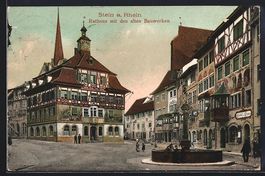 Stein am Rhein, Rathaus mit den alten Ba