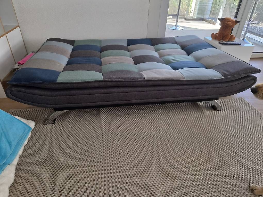 Conforama Sofas: Conforama Schlafsofa / Bettsofa im Patchwork-Design – D'occasion à Gelterkinden par coco824 3