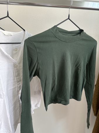 Collectif Mon Amour Crop Top, grün, XS