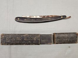 Rasiermesser Clark Bros. Original Pipe Razor mit Hülle