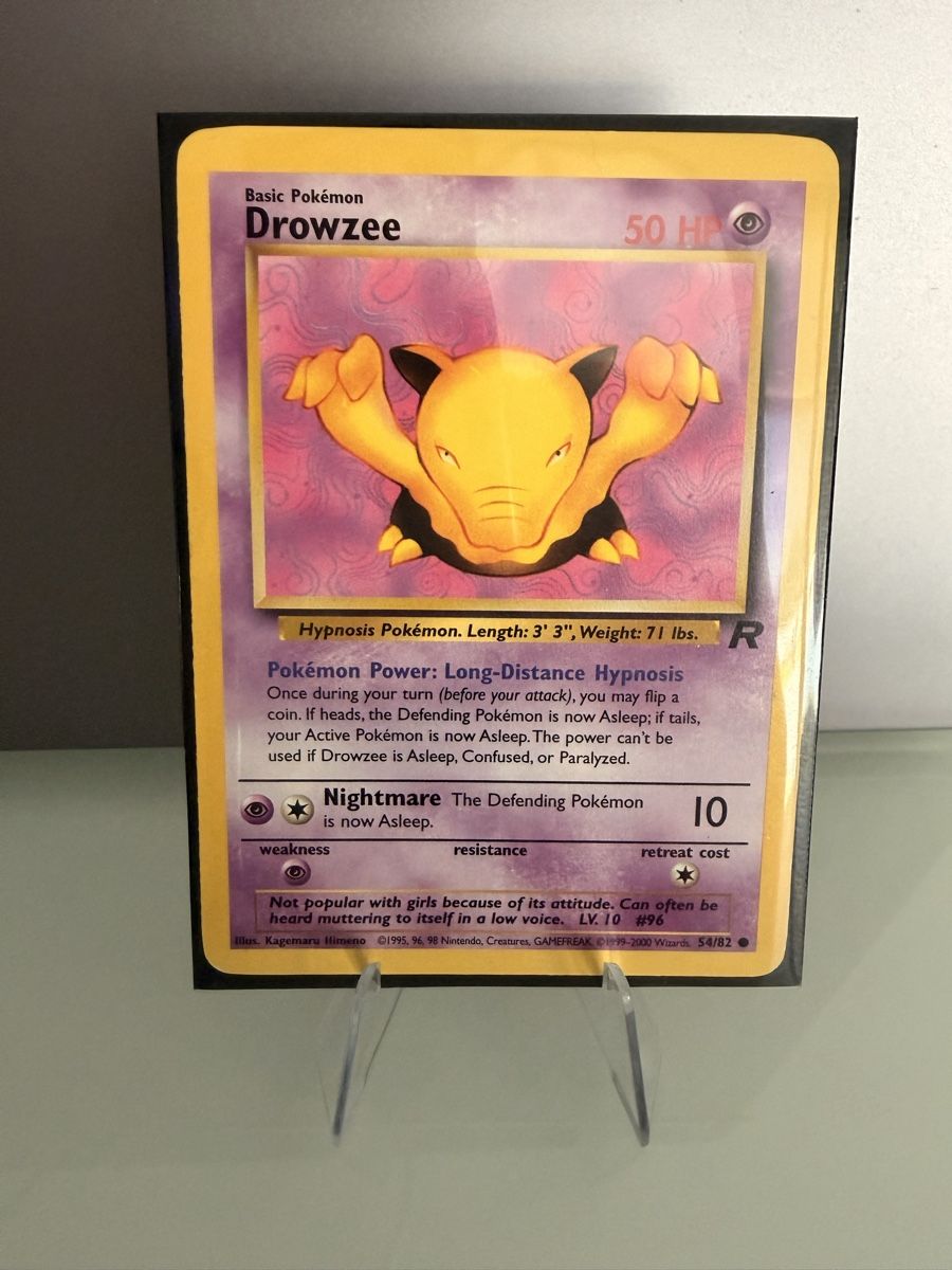 Pokémon Carte collezionabili: Drowzee 54/82 - Team Rocket Set - English   – Nuovo (secondo la descrizione) da Locarno venduto da mar_z75x