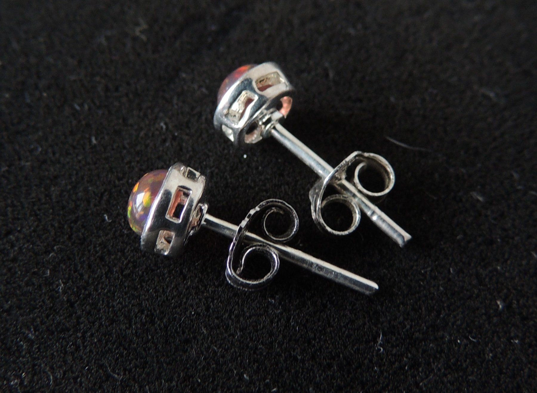 Orecchini pendenti & Orecchini a lobo: Black Opal Imitat 5 mm Ohrstecker Silber 925 – Nuovo e nell'imballaggio originale da Waldenburg venduto da schaller707 3