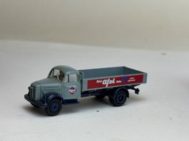 GB3- Brekina Borgward B 4500 Pritschen LKW Afri Cola
