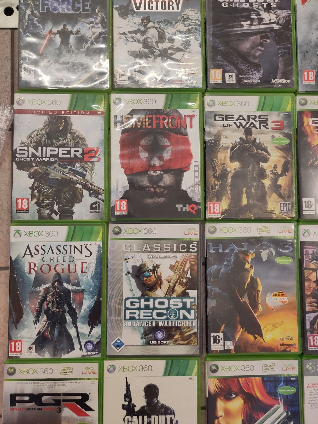Lot de 36 jeux vidéo pour console Microsoft Xbox 360 (D'occasion) à Le ...