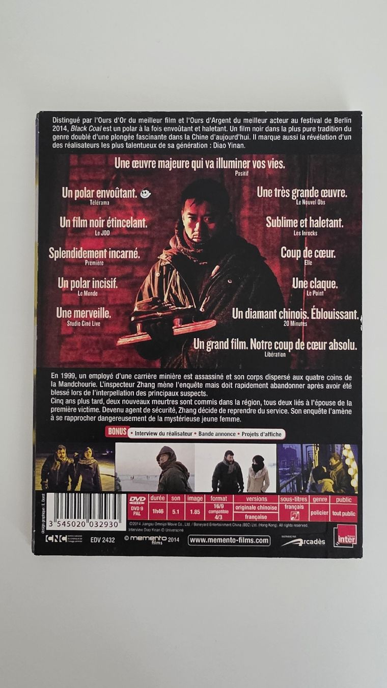 Tutti i DVDs: DVD Black Coal, Thriller, Diao Yinan – Usato da Zürich venduto da TimZurich1 1