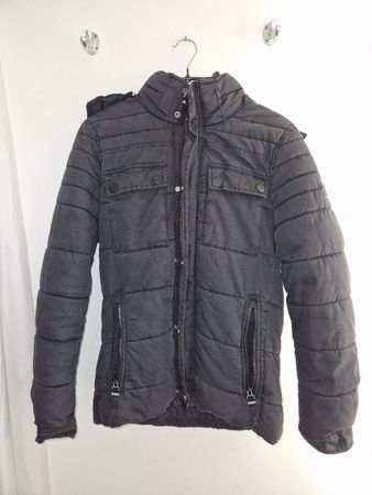 Herren S.Oliver Winterjacke Gr. S, schwarz, warm gefüttert