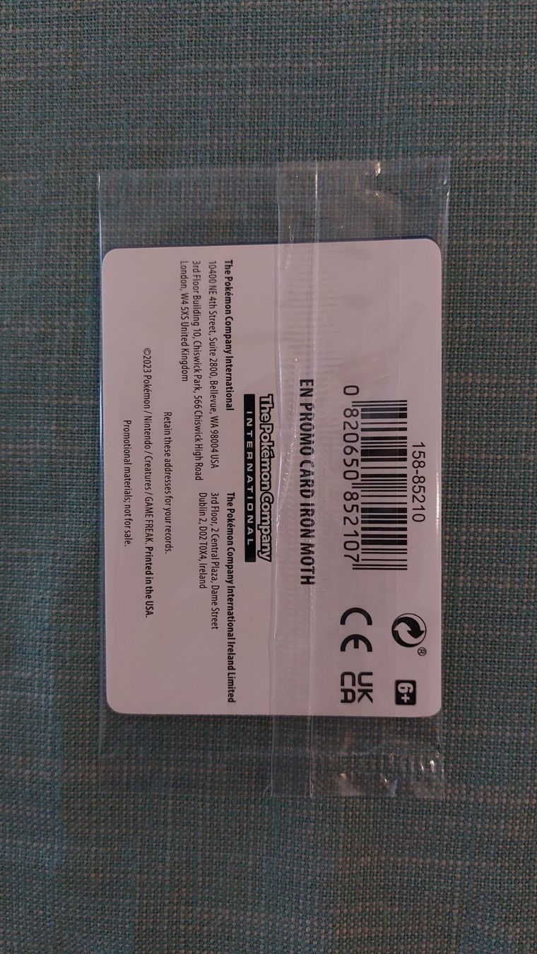 Pokémon Sammelbilder & Trading cards: Iron Moth Paradox Rift stamp sealed – Neu (gemäss Beschreibung) aus Bellinzona von Pagur 1