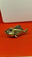 Goldener Vintage-Fisch- Figur 