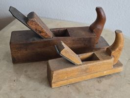 2er Set Antike Holzhobel – Friedrich Ott & Acier Fondu