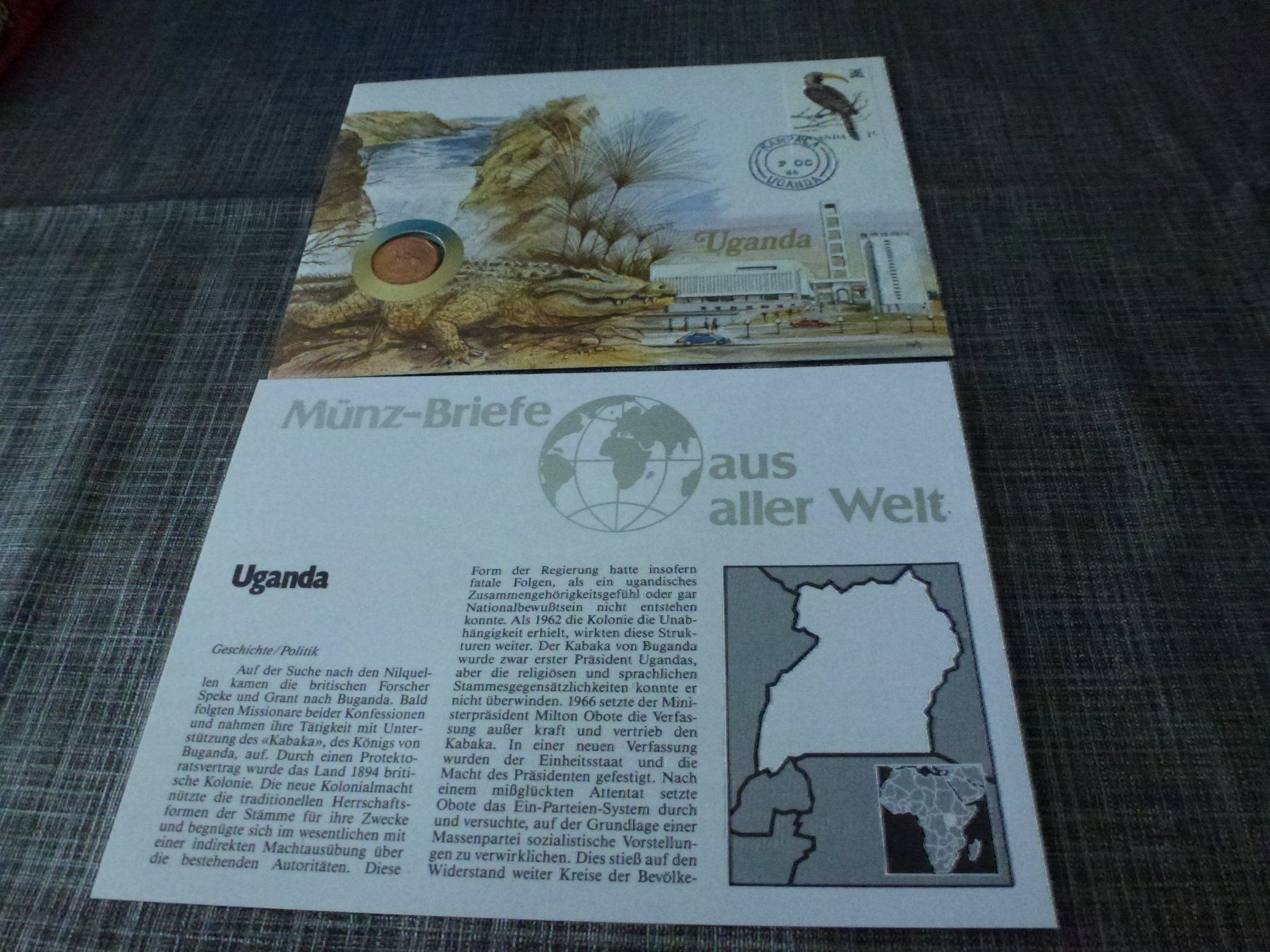 Tutti le monete: Münzbrief Uganda – Usato da Olten venduto da Disc-Verkauf