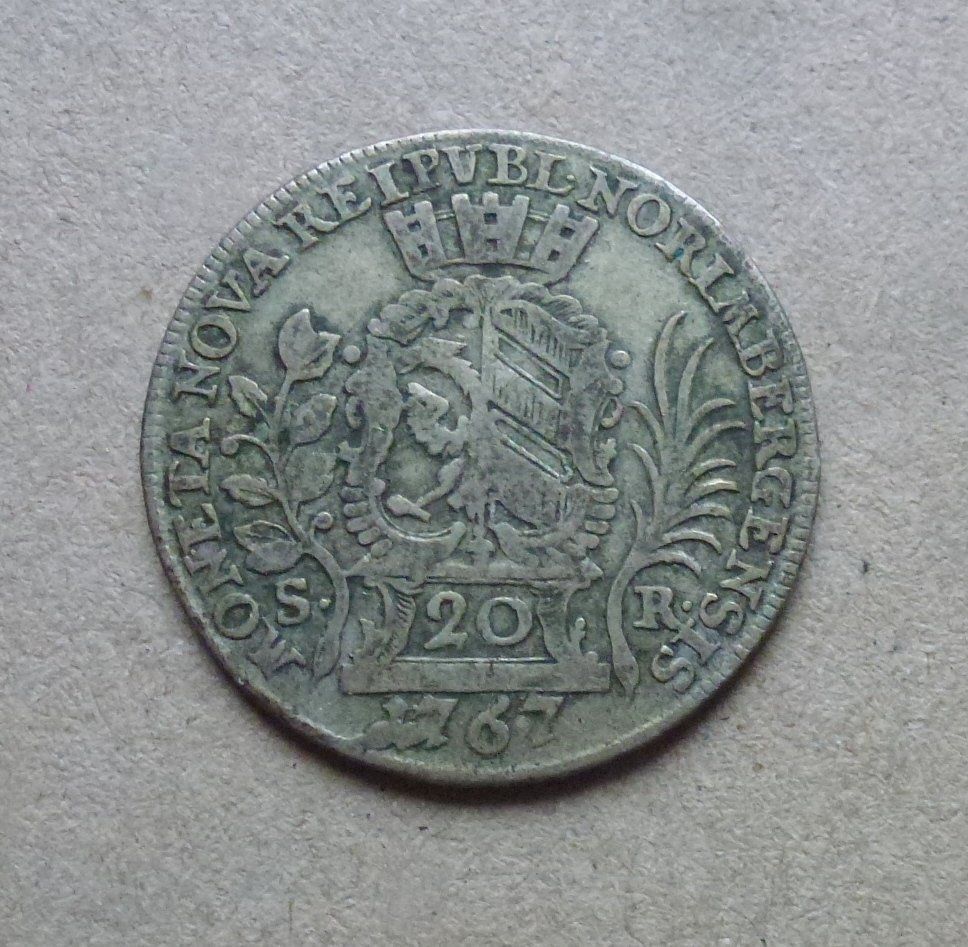 Tutti le monete: Nürnberg ++ 20 Kreuzer 1767 SR – Usato da Walkringen venduto da Casablanca777