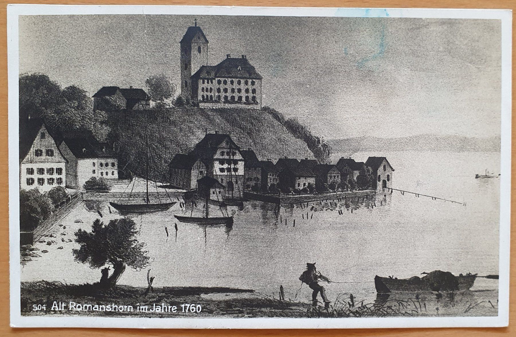 Ansichtskarten: Alt Romanshorn im Jahre 1760 – Gebraucht aus Kreuzlingen von Rschweiz1