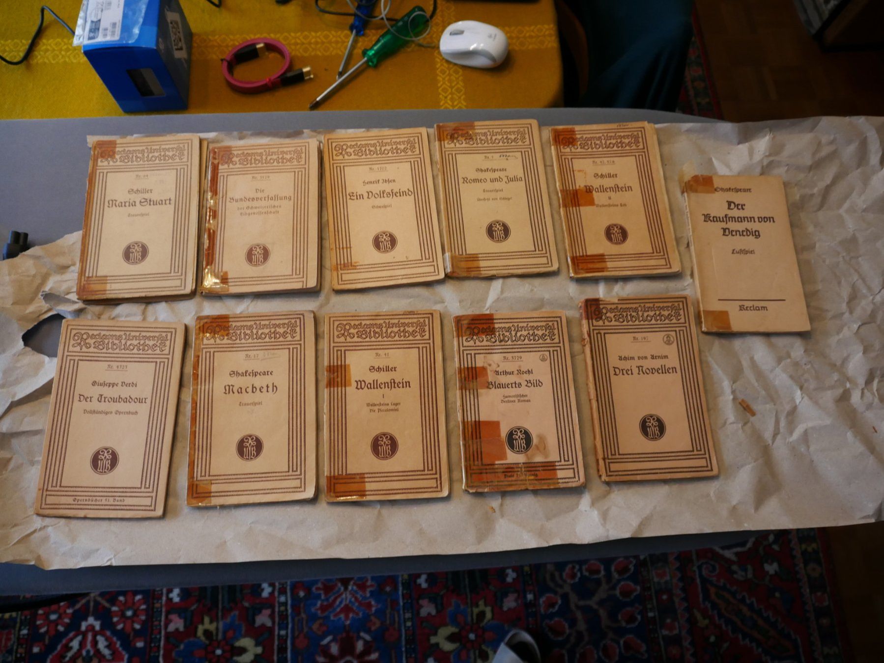 Libri: Konvolut 11 alte Reclam Büchlein – Usato da Gränichen venduto da Nimmersatt