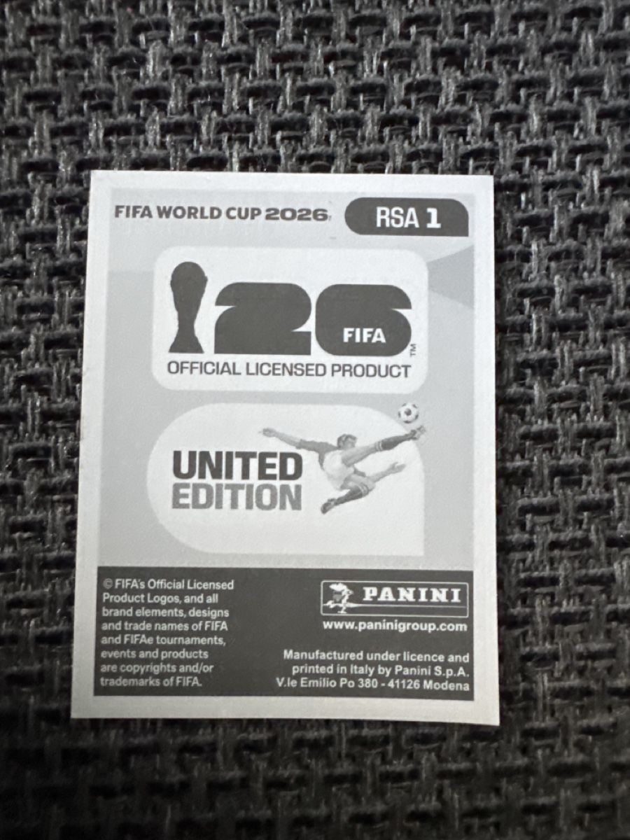 Panini Carte collezionabili: Panini WM 26 - Wappen RSA 1 – Nuovo (secondo la descrizione) da Raron venduto da cathy123 1