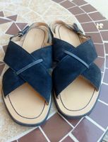 GANT DAMEN SANDAL AUS WILDLEDER GR 39 FARBE DUNKELBLAU