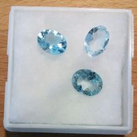 Topas Oval 6.43ct 3stk LOT