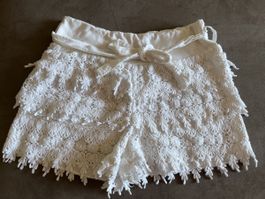 Short dentelle blanche doublé d’été! TU