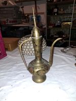 Alte Messing Kaffeekanne aus Indien, 