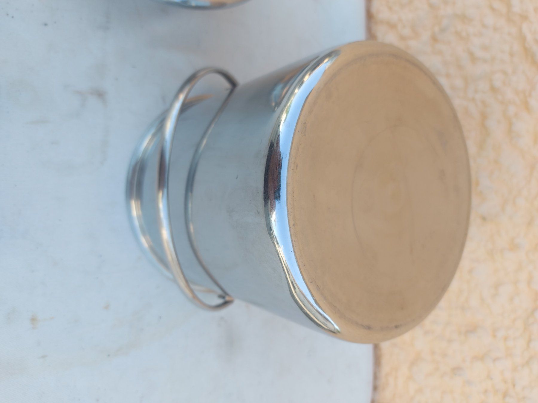 Sonstiges für Haushalt & Wohnen: Edelstahl Eimer mit Deckel;  Milchkessel 3,5Liter – Gebraucht aus Rheinau von profitronic.shop 4