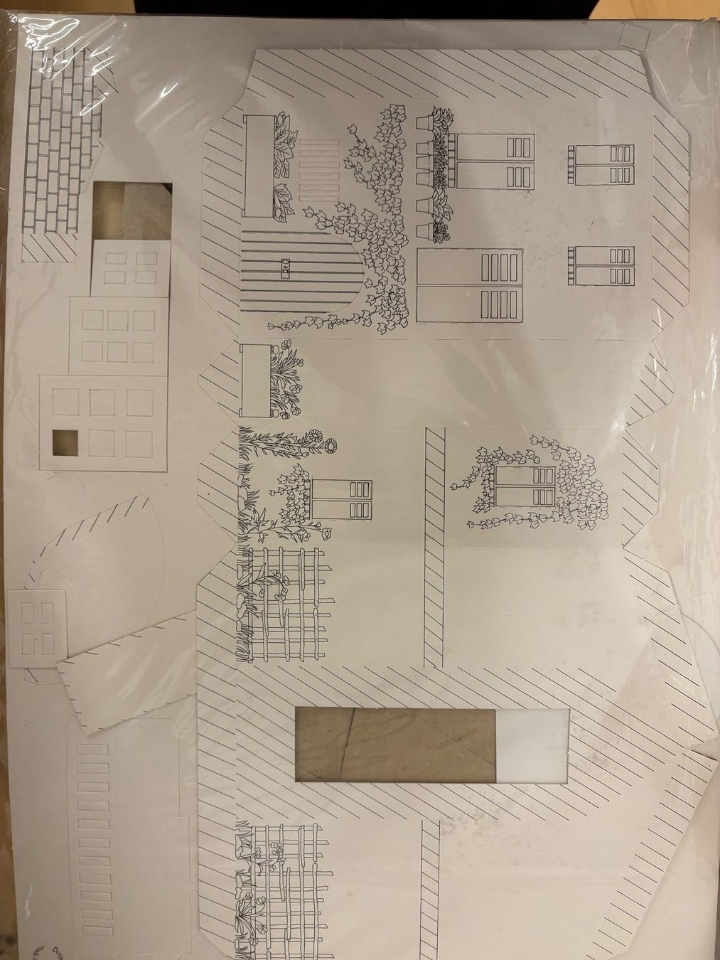 Kit di costruzioni: Bausatz Bogen A3 - schönes Haus aus Karton als Bausatz – Nuovo (secondo la descrizione) da Pratteln venduto da Dollshop 2