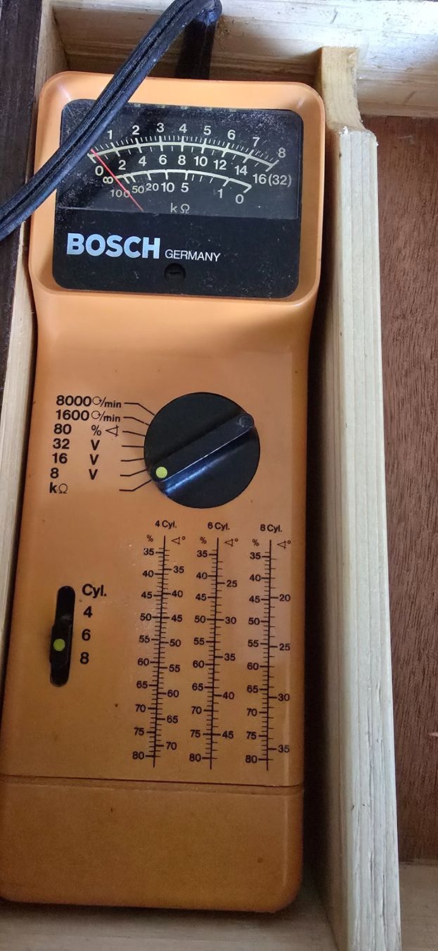 Bosch Misurare: Vintage Bosch Engine Tester RPM Dwell Volt Ohm – Usato da Horw venduto da pil07 2