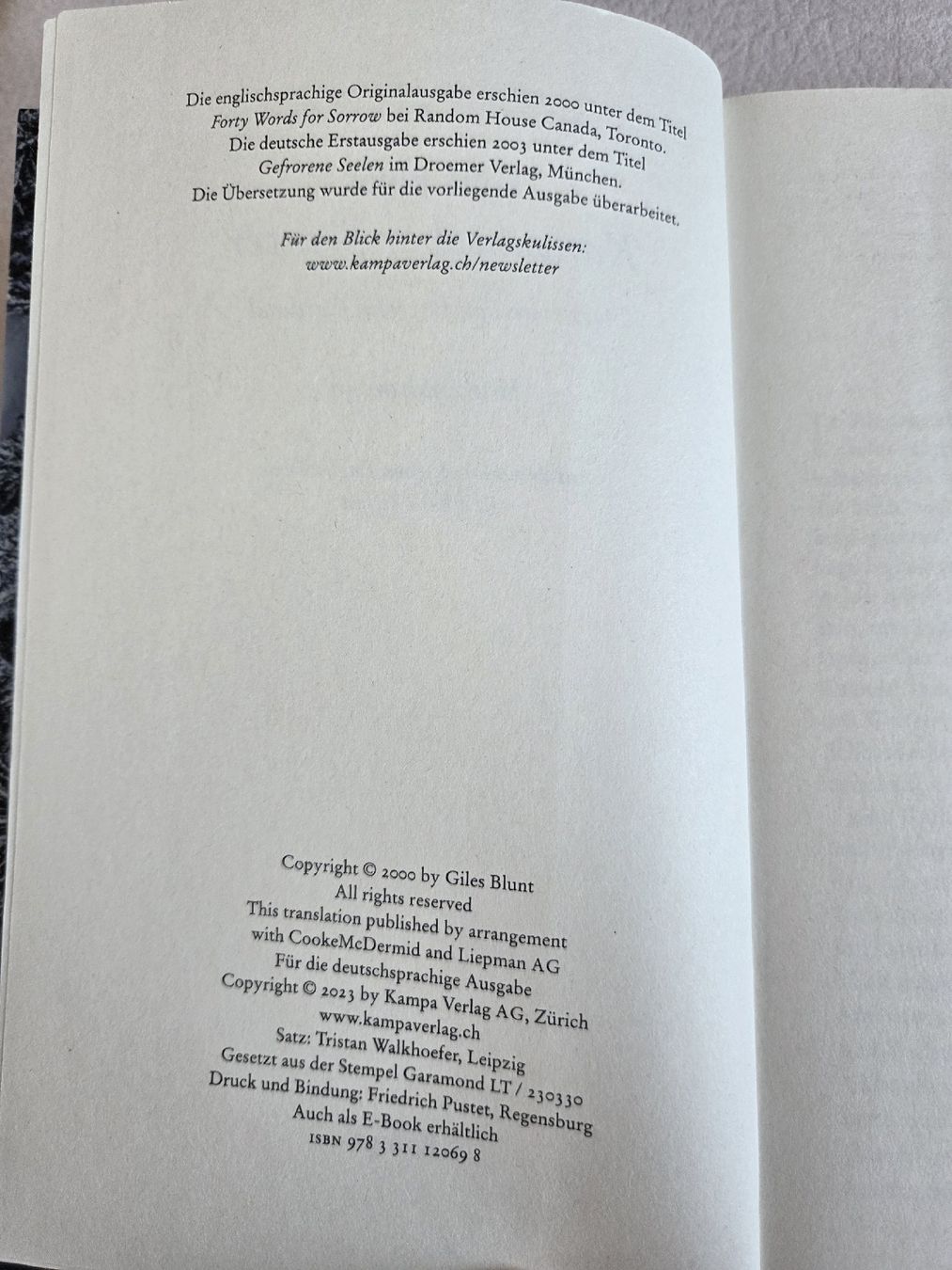 Bücher: Giles Blunt - Kanadischer Winter – Gebraucht aus Bergdietikon von Tanne_10 3