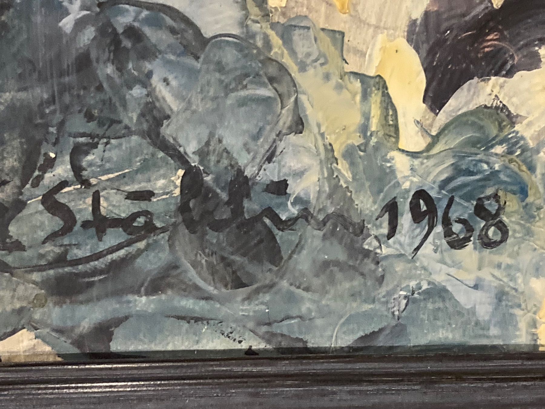 Gemälde: Erwin Stählin 1968 (1901-1970) Kristall Gemälde signiert Nr5 – Gebraucht aus Hirzel von pjn_d7xp 2