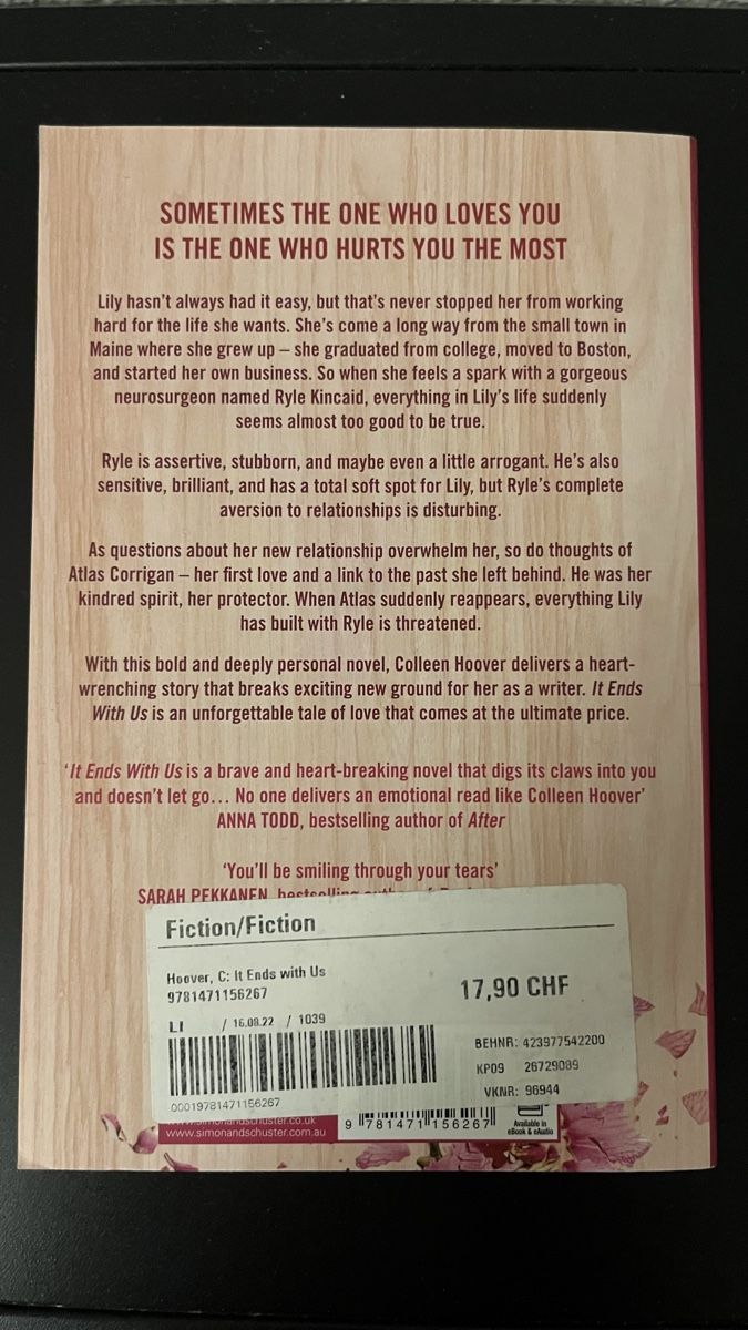 Libri: "It Ends With Us" von Colleen Hoover – Usato da Zürich venduto da sin_w6ft 1