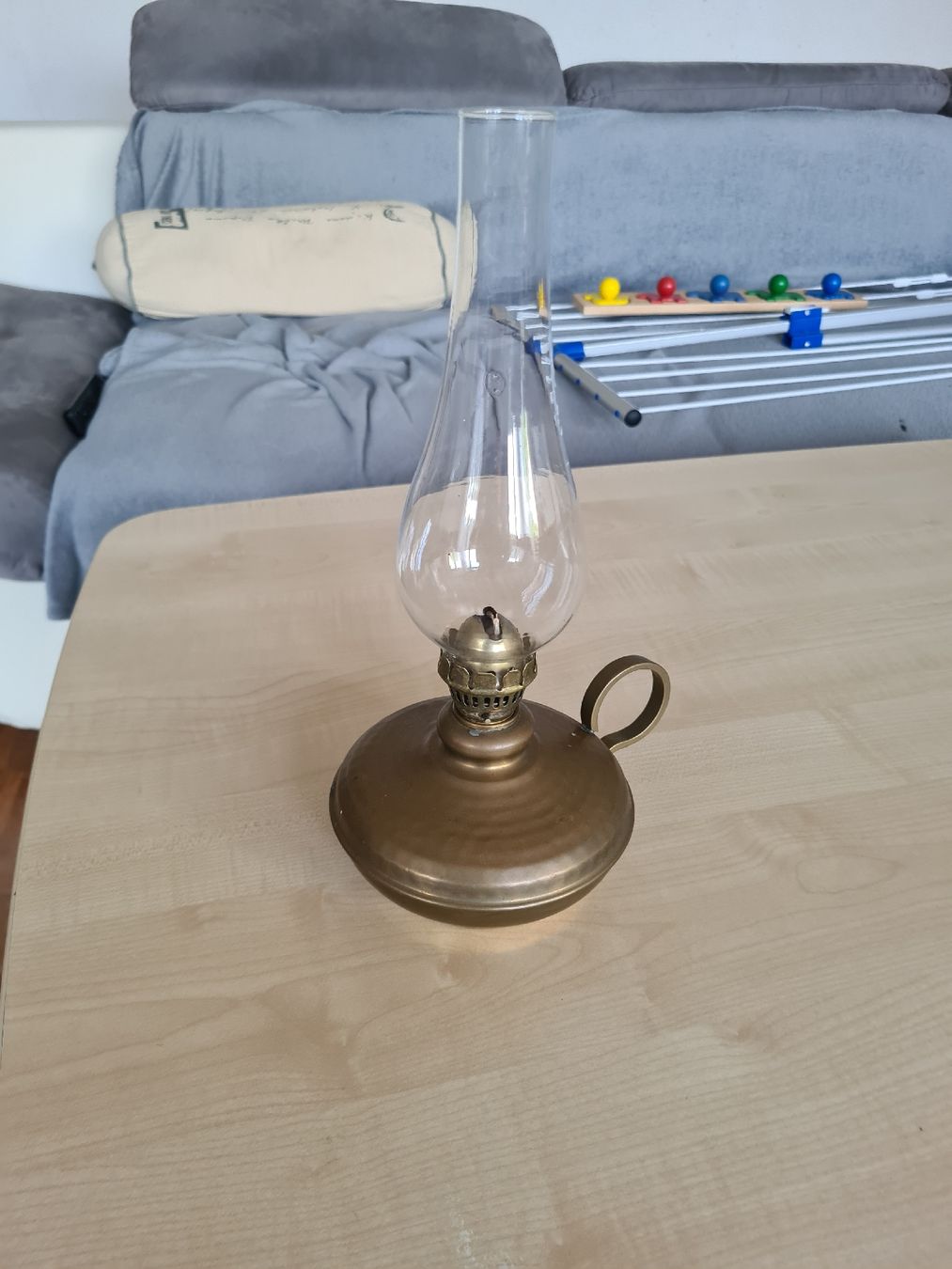 Lampen: Petrollampe Messing mit Glas, Öllampe – Gebraucht aus Sissach von pablum87 2