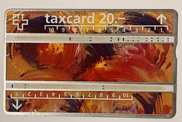 taxcard 20.-  /  Gemälde von Curt Walter
