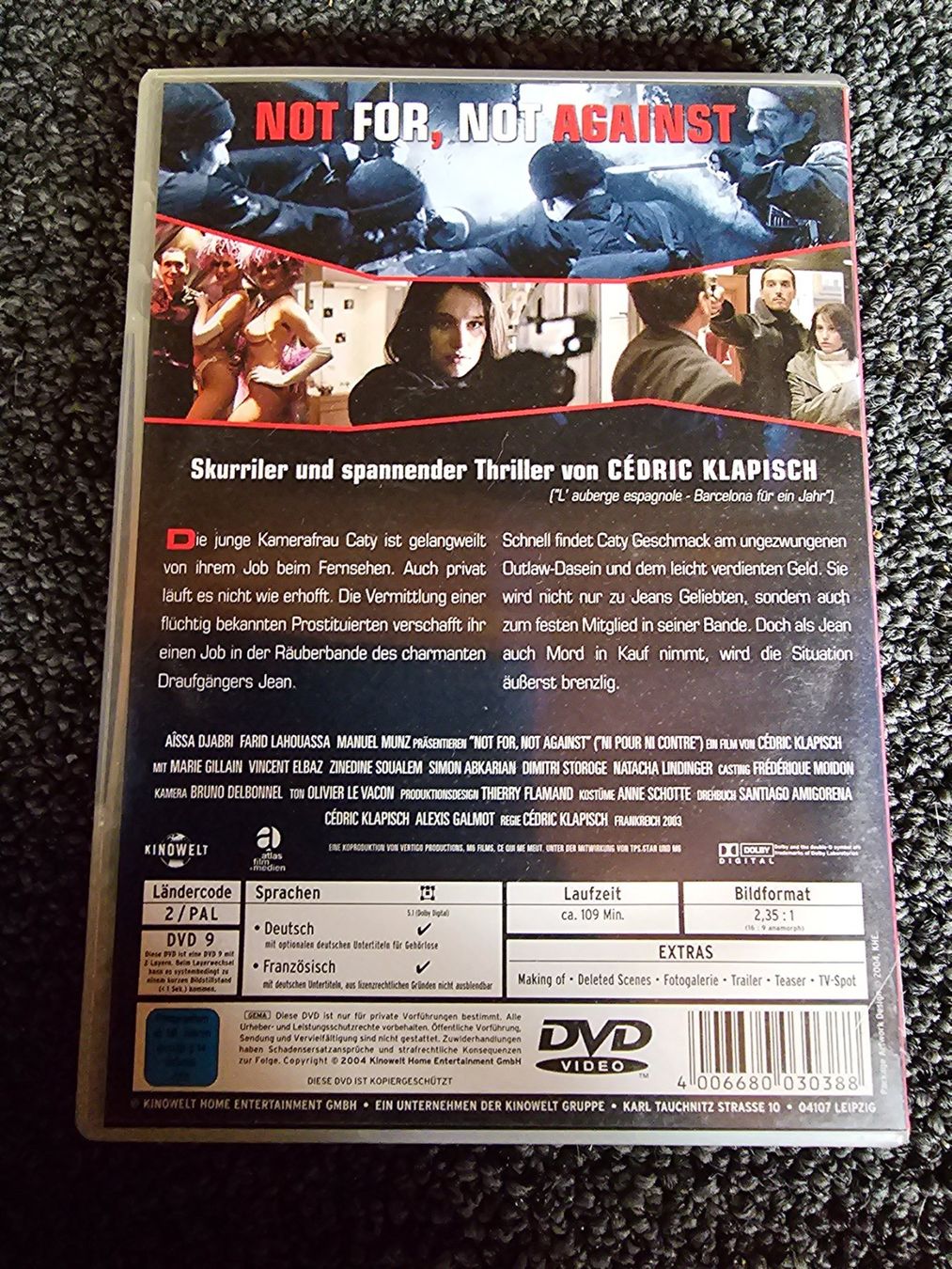 Tutti i DVDs: NOT FOR NOT AGAINST(13965) – Usato da Ruswil venduto da jan_bxl5 1