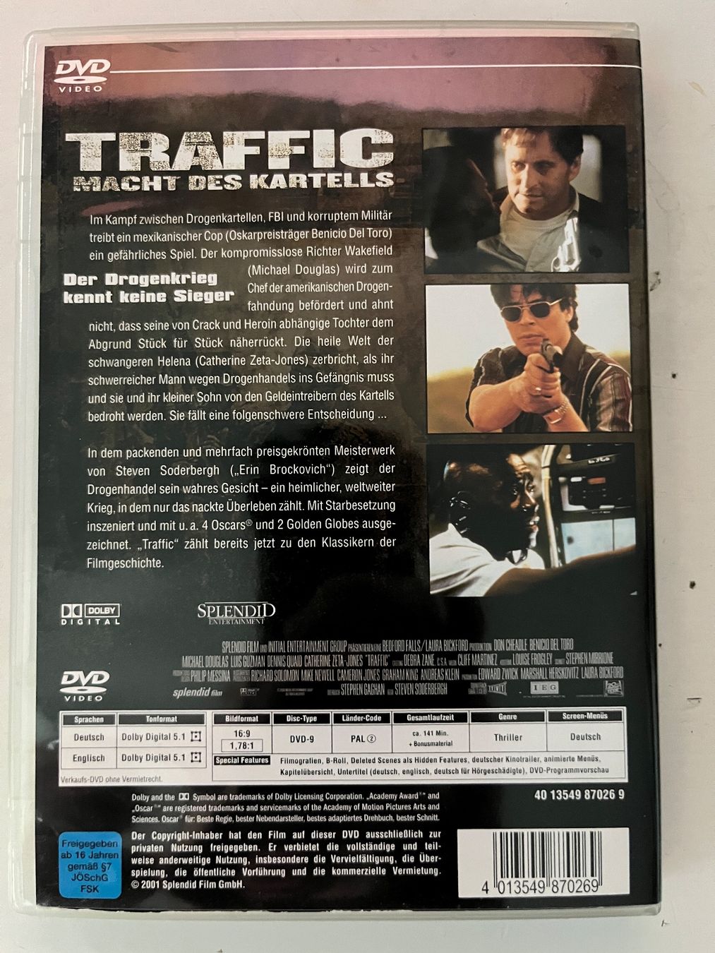 Traffic - Macht des Kartells (2001) DVD 📀 (Neu (gemäss Beschreibung ...