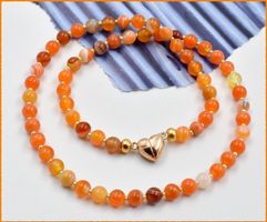♛ Wunderschöne Achat Kugelkette